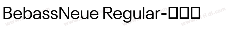 BebassNeue Regular字体转换